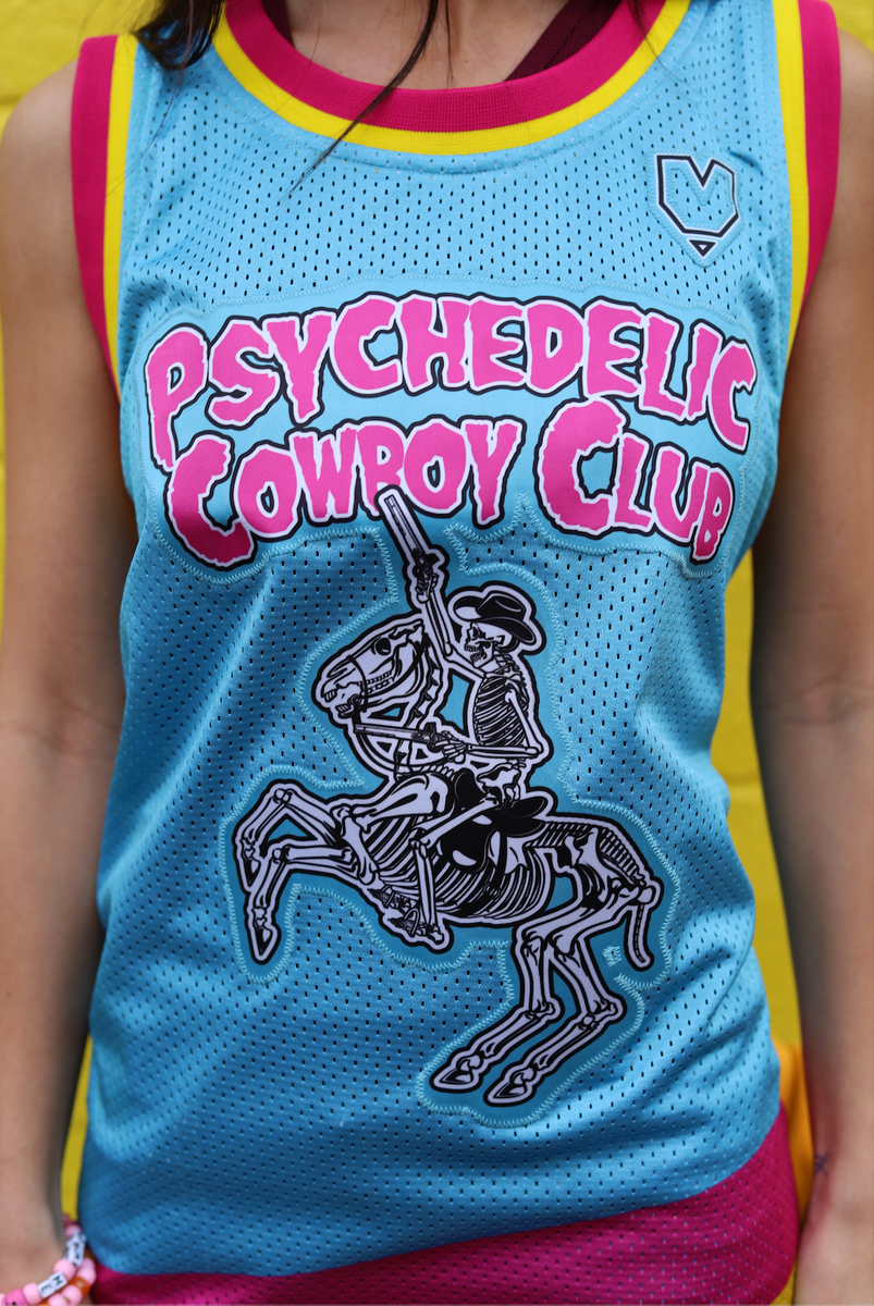 Psychedelic Cowboy Club Basketball Jersey (Light Blue) –  AboveTheSkyProductions