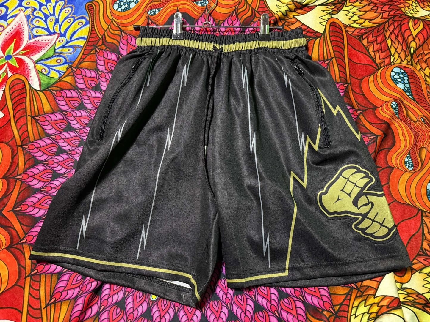 ZD Black and Gold Shorts
